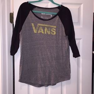 Vans logo baseball tee